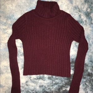 Hollister Cropped Turtleneck Sweater